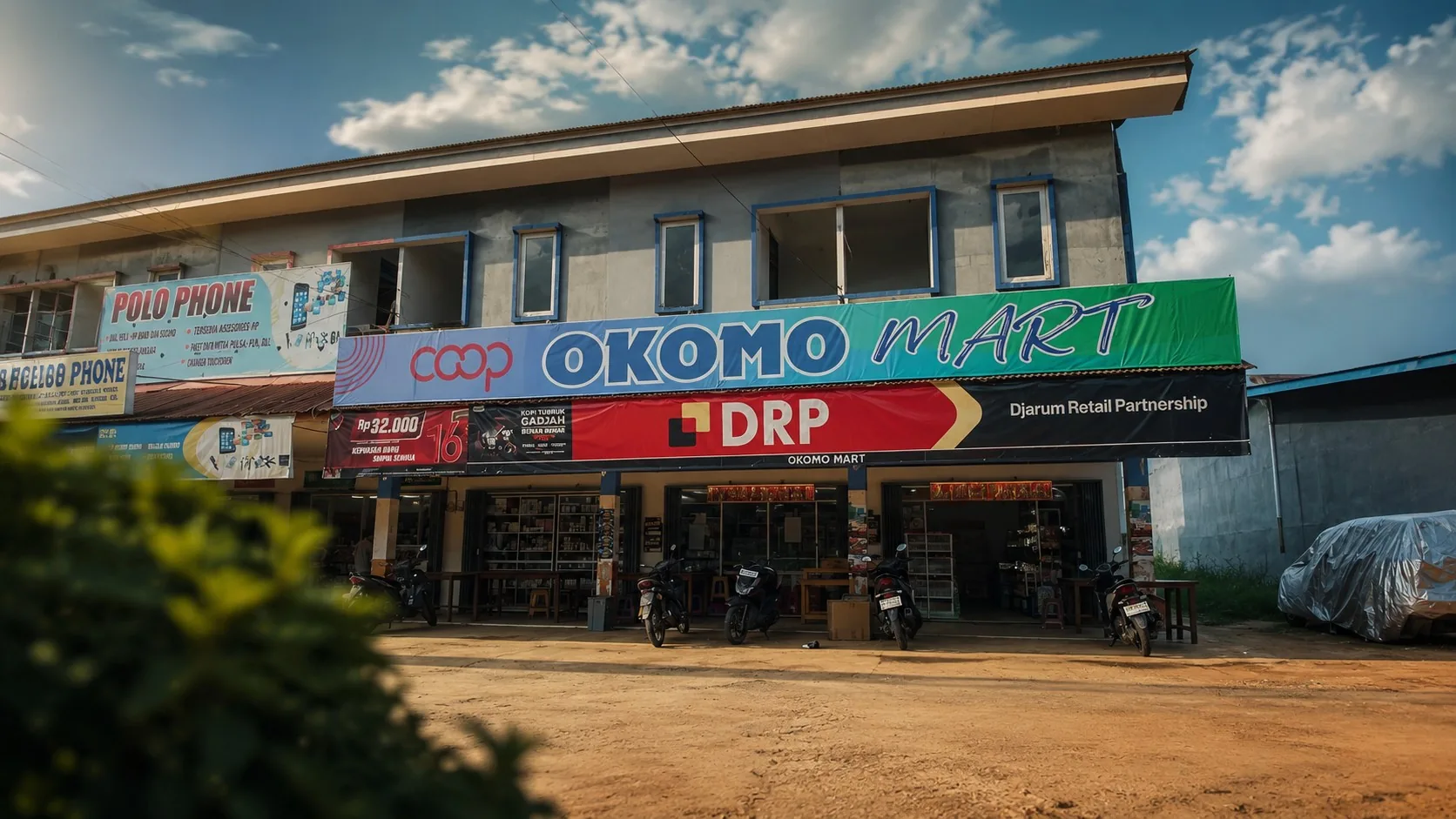 Gerai Okomo Mart di Balai Berkuak, Simpang Hulu, Ketapang