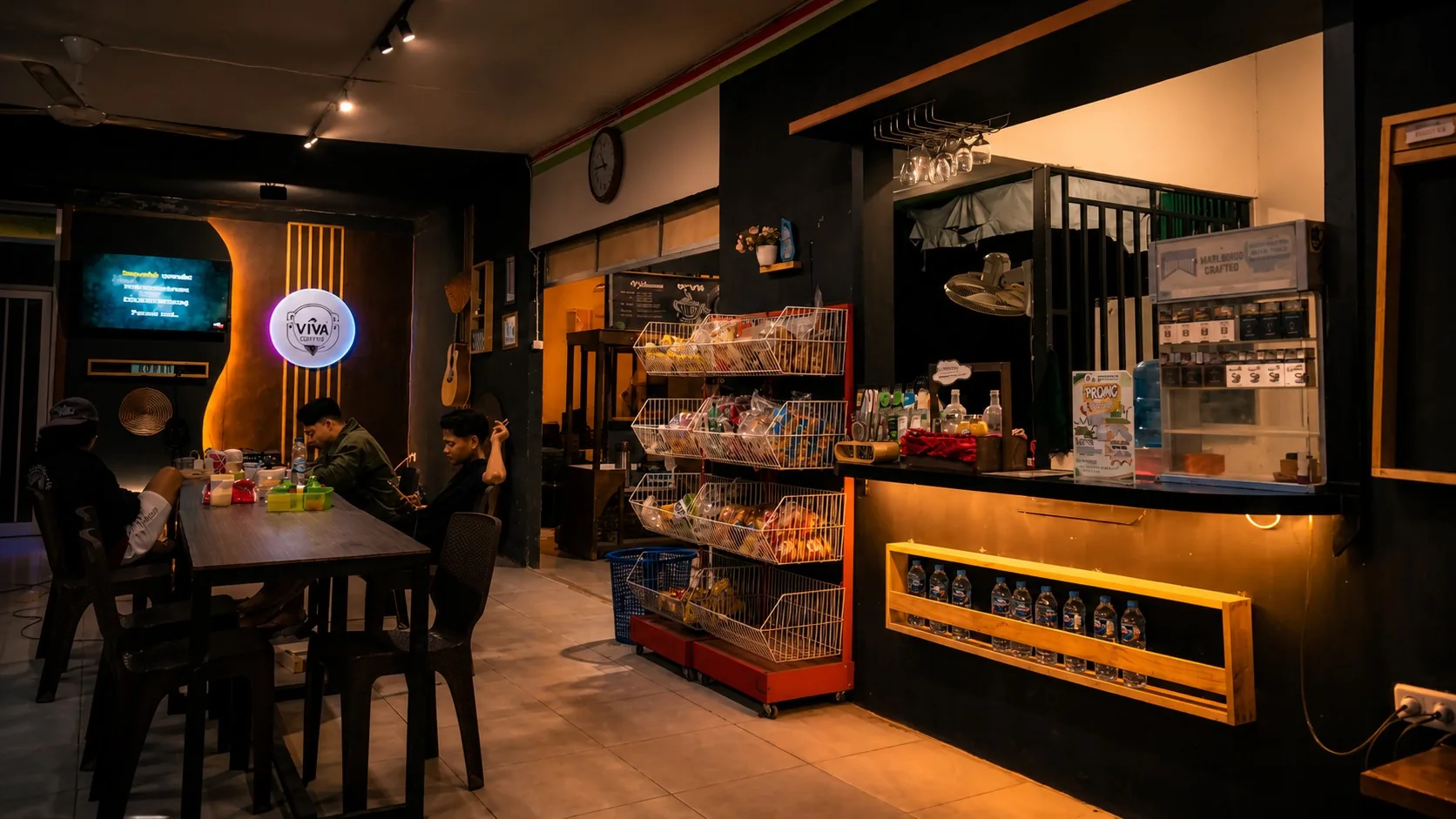 Interior Viva Coffee di Nanga Taman, kafe komunitas KSR VMU