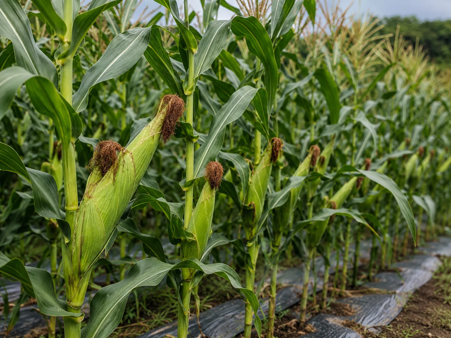 Pendampingan perkebunan jagung MK Agro, kebun jagung petani anggota