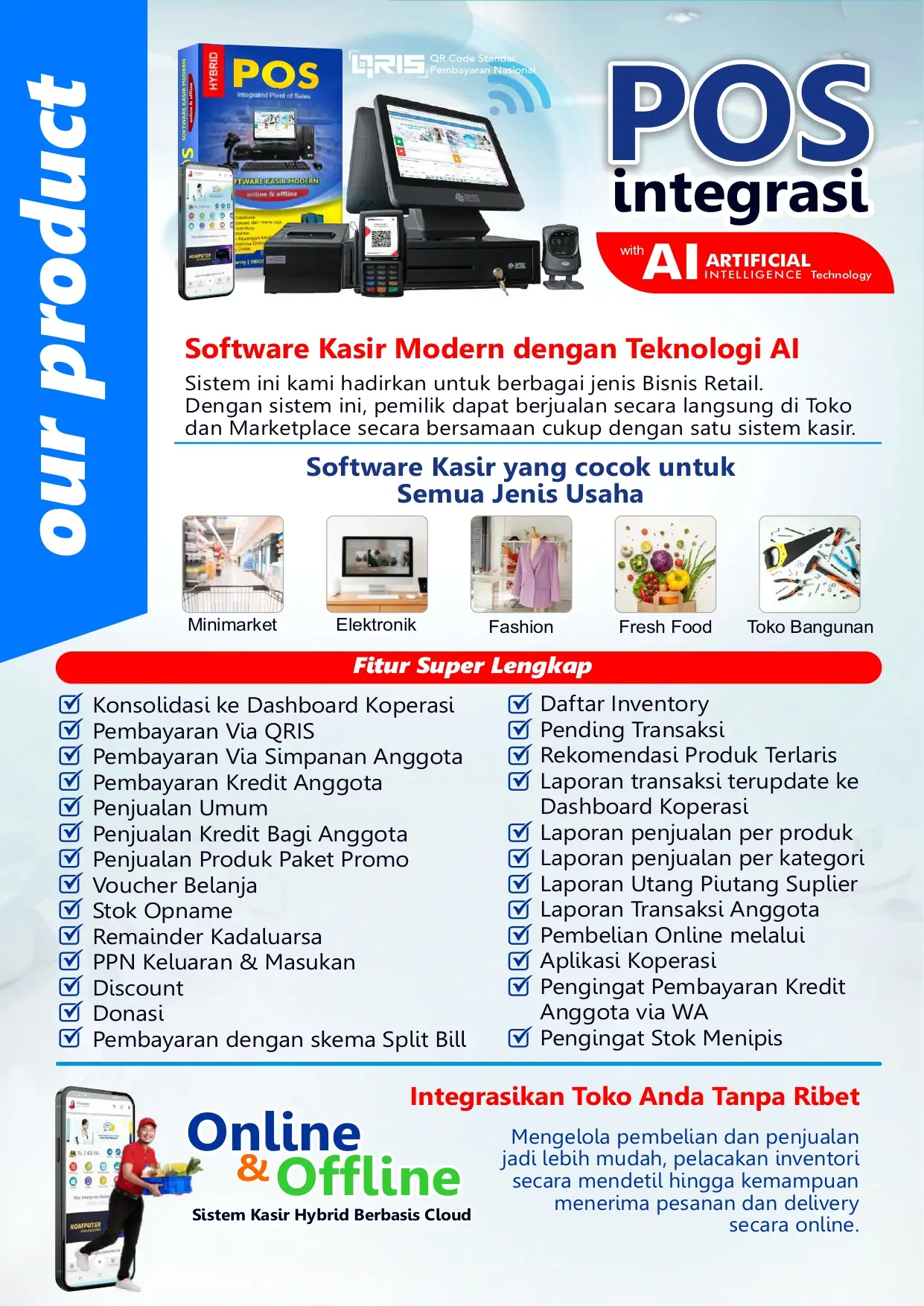 i-POS, software kasir modern terintegrasi Sasuka