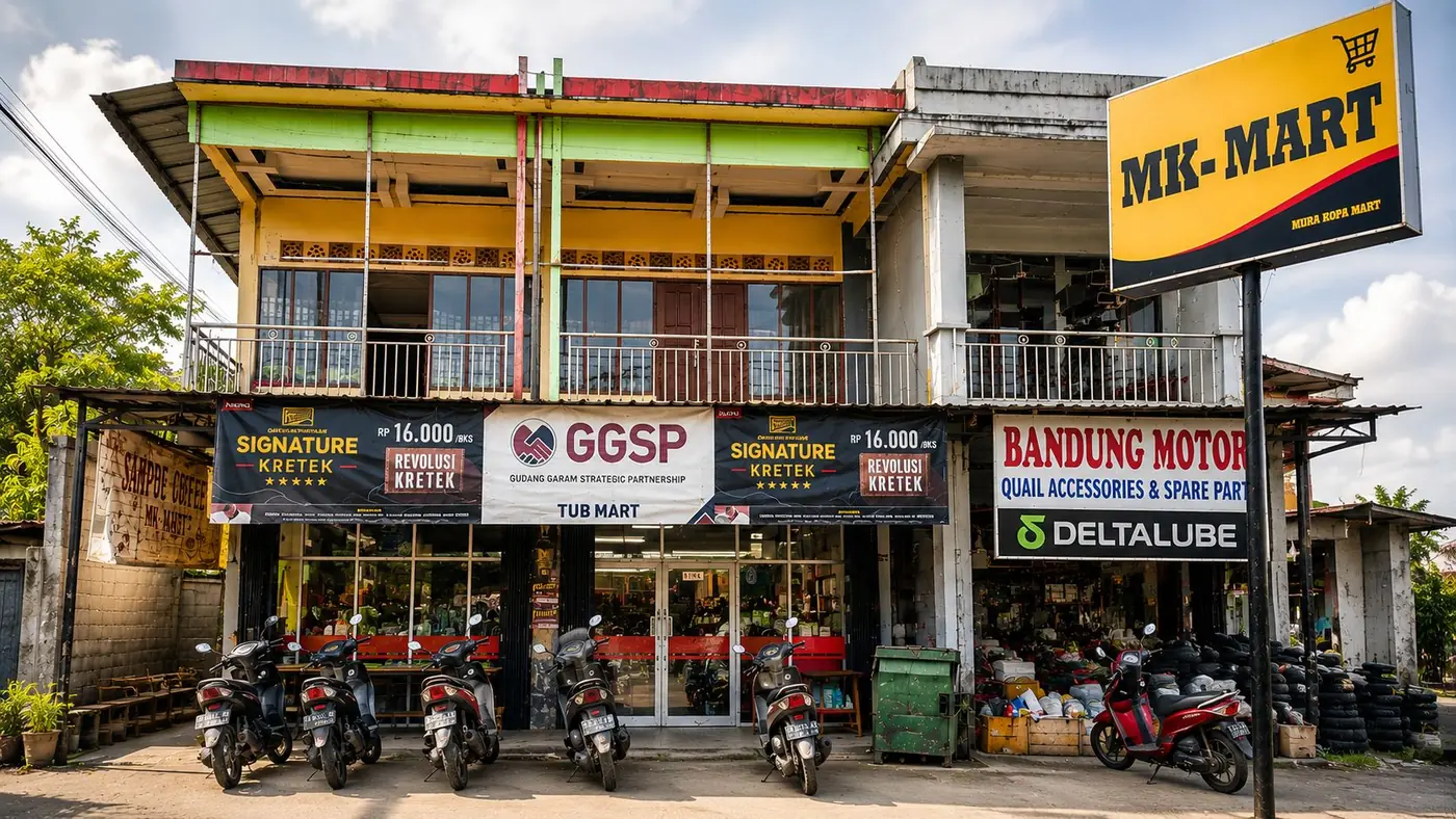 Gerai MK Mart milik Koperasi Terigas Usaha Bersama di Balai Karangan, Sanggau